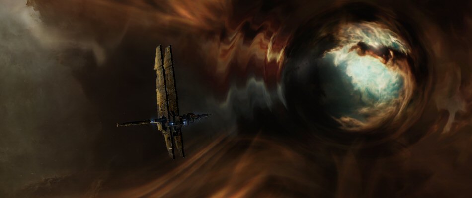 Buzzard near wormhole
